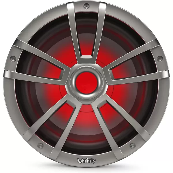 Infinity 1022MLT 10 Inch Marine RGB LED Subwoofer - Titanium