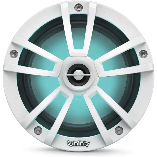 Infinity 622MLT Marine 6.5 Inch RGB LED Coaxial Speakers - Titanium