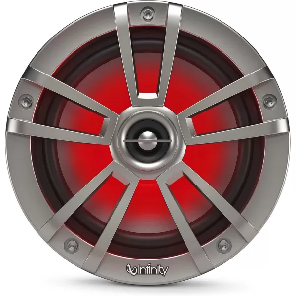 Infinity 622MLT Marine 6.5 Inch RGB LED Coaxial Speakers - Titanium