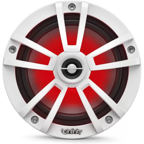 Infinity 622MLT Marine 6.5 Inch RGB LED Coaxial Speakers - Titanium