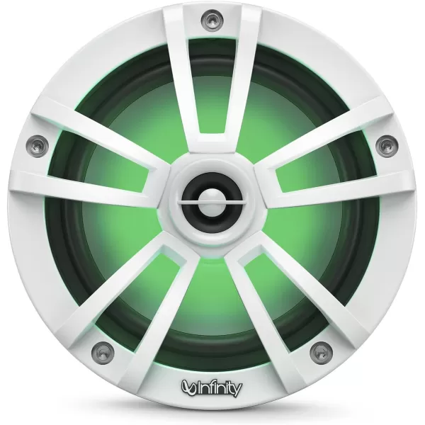 Infinity 622MLT Marine 6.5 Inch RGB LED Coaxial Speakers - Titanium