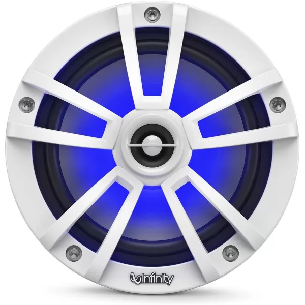 Infinity 622MLT Marine 6.5 Inch RGB LED Coaxial Speakers - Titanium