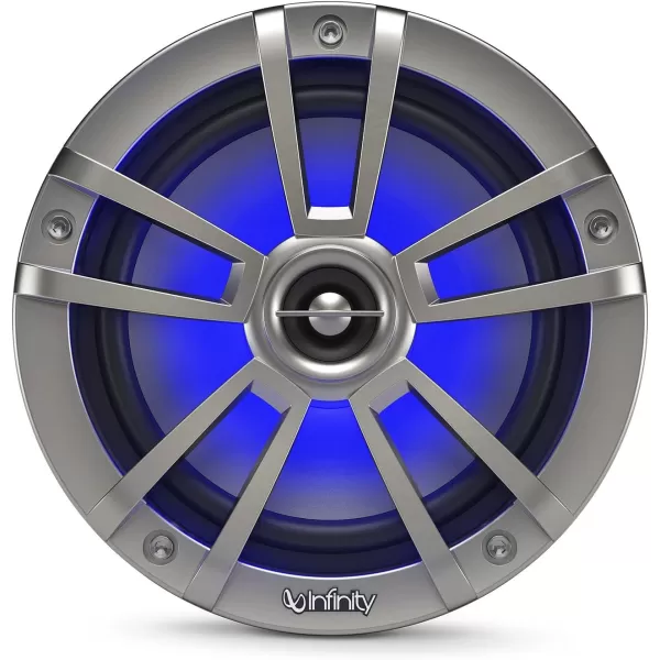 Infinity 622MLT Marine 6.5 Inch RGB LED Coaxial Speakers - Titanium