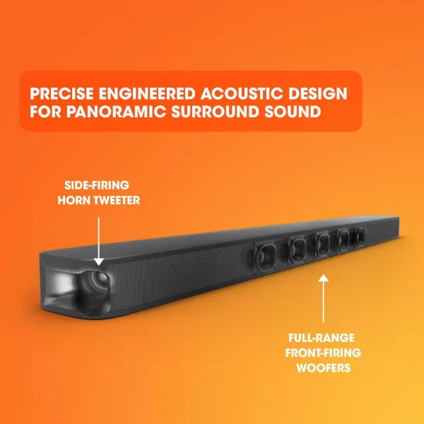 JBL BAR5.0 5-Channel Multibeam Soundbar with Dolby Atmos Virtual Grey, Black