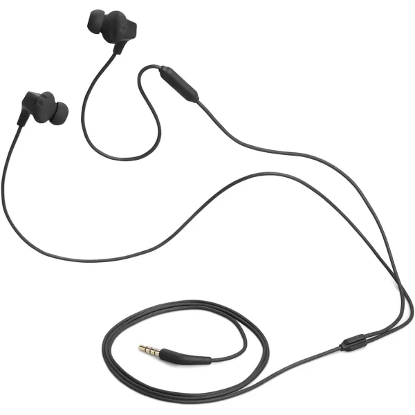 JBL Endurance Run 2 Wired - Waterproof Wired Sports in-Ear Headphones, Pure Bass Sound, Hands-free calls, Never hurt. Never fall out. 