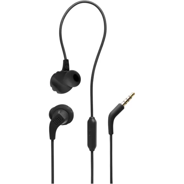 JBL Endurance Run 2 Wired - Waterproof Wired Sports in-Ear Headphones, Pure Bass Sound, Hands-free calls, Never hurt. Never fall out. 