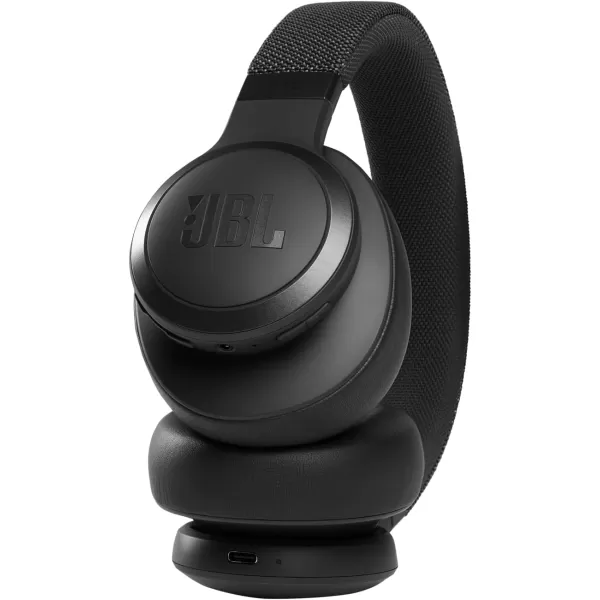 JBL Live 660NC - Wireless Over-Ear Noise Cancelling Headphones with Long Lasting Battery and Voice Assistant - Black, Medium