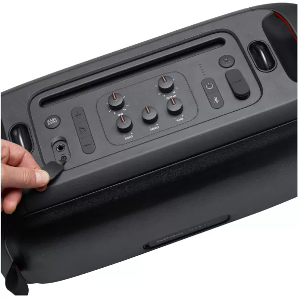 JBL PartyBox On-The-Go Powerful Portable Bluetooth Party Speaker with Dynamic Light Show, black