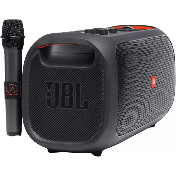 JBL PartyBox On-The-Go Powerful Portable Bluetooth Party Speaker with Dynamic Light Show, black