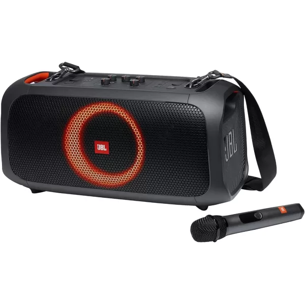 JBL PartyBox On-The-Go Powerful Portable Bluetooth Party Speaker with Dynamic Light Show, black