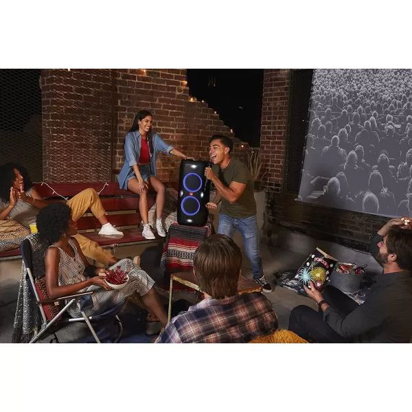 JBL Partybox 310 - Portable Party Speaker with Long Lasting Battery, Powerful JBL Sound and Exciting Light Show,Black