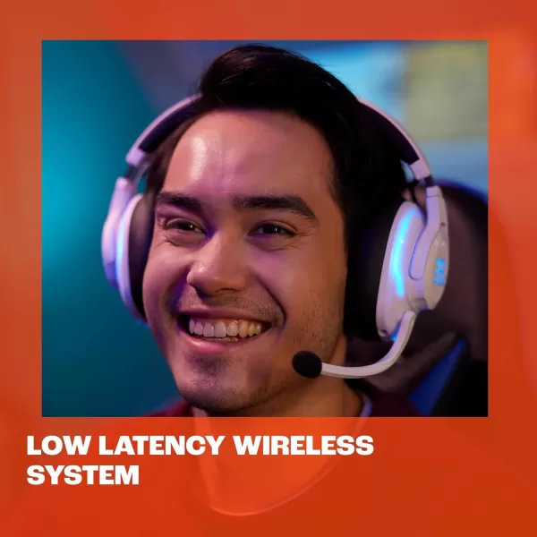 JBL Quantum 360P - Wireless over-ear console gaming headset with detachable boom mic, Up to 22-hour battery life, Memory foam comfort, Compatible with PlayStation 5 3D audio 