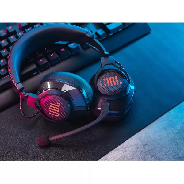 JBL Quantum 610 Wireless 2.4GHz Headset: 40h Battery, 50mm Drivers, PC Gaming and Console Compatible, Black, Medium