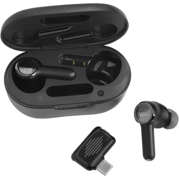 JBL Quantum TWS Noise Cancelling Gaming Earbuds ,Black, Small