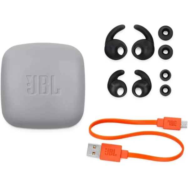 JBL Reflect Mini 2.0 - In-Ear Wireless Sport Headphone with 3-Button Mic/Remote - Black