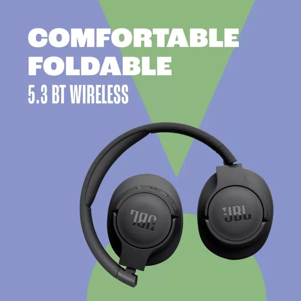 JBL Tune 720BT - Wireless Over-Ear Headphones with JBL Pure Bass Sound, Bluetooth 5.3, Up to 76H Battery Life and Speed Charge, Lightweight, Comfortable and Foldable Design 