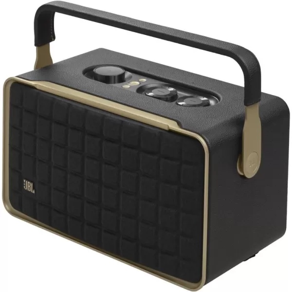 JBL Authentics 300 - Retro Style Wireless Bluetooth/Wifi Home Speaker, Built in Battery , Music Streaming Services via Built-in Wi-Fi, Built in Alexa and Google Assistant