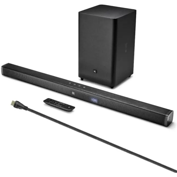 JBL Bar 2.1 Deep Bass  - 2.1 channel soundbar with wireless subwoofer , 300W Max output, Bluetooth enable 