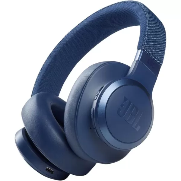 JBL Live 660NC - Wireless Over-Ear Noise Cancelling Headphones with Long Lasting Battery and Voice Assistant - Black, Medium