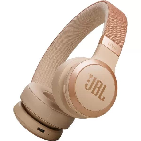 JBL Live 670NC - Wireless On-Ear Headphones with Adaptive Noise Cancelling with Smart Ambient, Up to 65H battery life with speed charge, Lightweight, comfortable and foldable design 