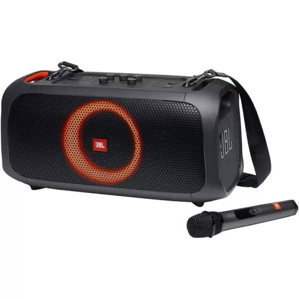 JBL PartyBox On-The-Go Powerful Portable Bluetooth Party Speaker with Dynamic Light Show, black