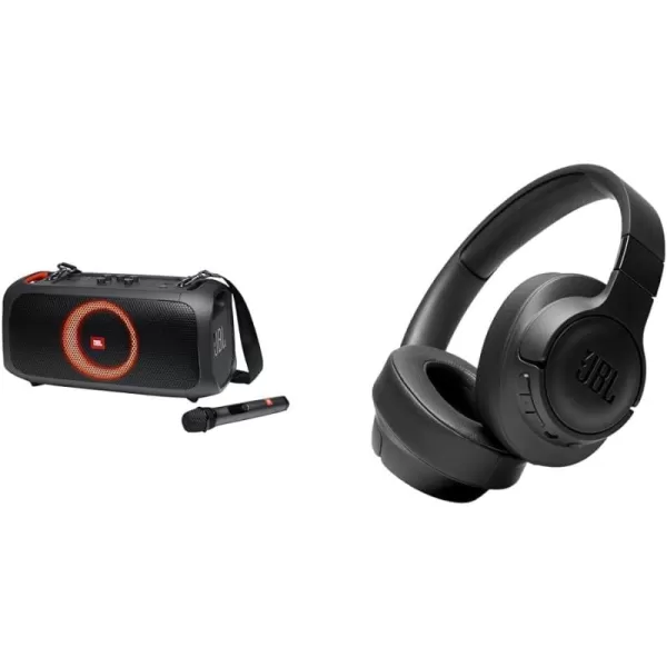 JBL PartyBox On-The-Go Powerful Portable Bluetooth Party Speaker with Dynamic Light Show, black