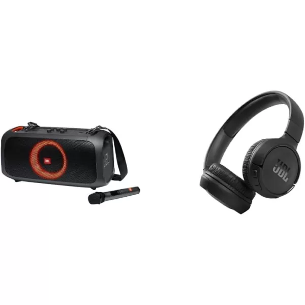 JBL PartyBox On-The-Go Powerful Portable Bluetooth Party Speaker with Dynamic Light Show, black