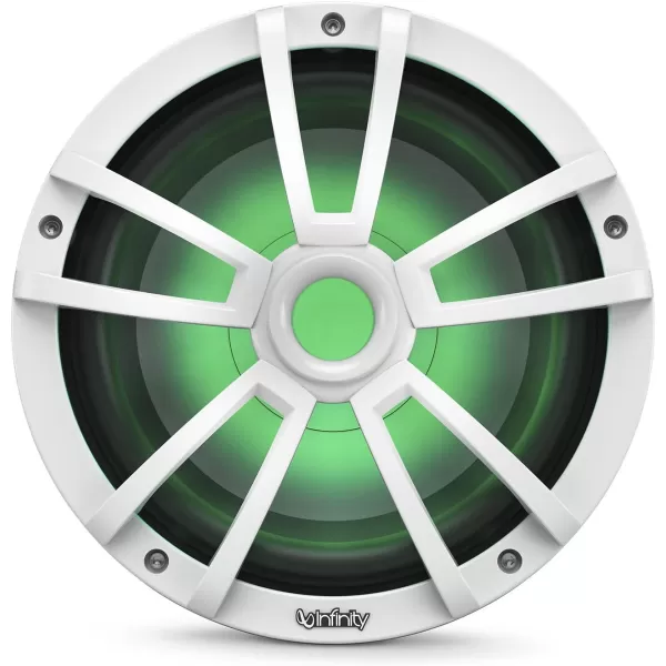 Infinity 1022MLW 10 Inch Marine RGB LED Subwoofer - White