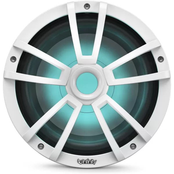 Infinity 1022MLW 10 Inch Marine RGB LED Subwoofer - White