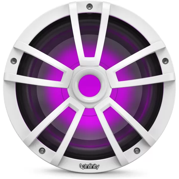 Infinity 1022MLW 10 Inch Marine RGB LED Subwoofer - White