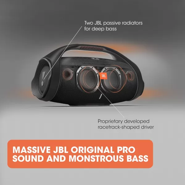 JBL Boombox 2 - Portable Bluetooth Speaker, Powerful Sound and Monstrous Bass, IPX7 Waterproof, 24 hours of Playtime, Powerbank, JBL PartyBoost for Speaker Pairing for Home and Outdoor 