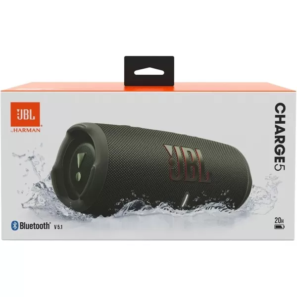 JBL CHARGE 5 - Portable Waterproof  Bluetooth Speaker with Powerbank USB Charge out, 20 hours playtime, JBL Partyboost 