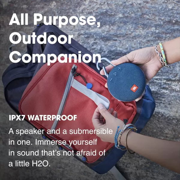 JBL Clip 3, River Teal - Waterproof, Durable &amp; Portable Bluetooth Speaker - Up to 10 Hours of Play - Includes Noise-Cancelling Speakerphone &amp; Wireless Streaming
