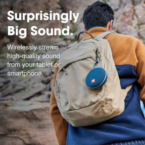 JBL Clip 3, River Teal - Waterproof, Durable &amp; Portable Bluetooth Speaker - Up to 10 Hours of Play - Includes Noise-Cancelling Speakerphone &amp; Wireless Streaming