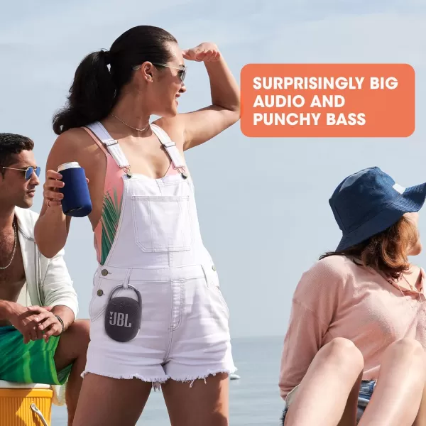 JBL Clip 4 - Portable Mini Bluetooth Speaker, big audio and punchy bass, integrated carabiner, IP67 waterproof and dustproof, 10 hours of playtime, speaker for home, outdoor and travel 
