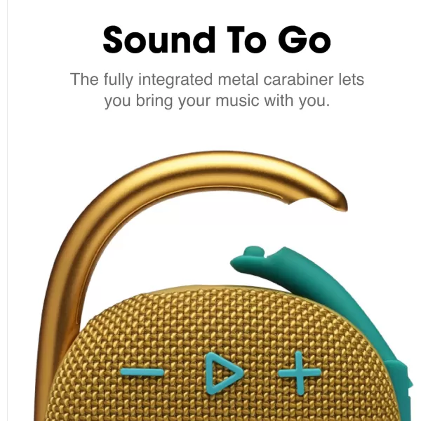 JBL Clip 4 - Portable Mini Bluetooth Speaker, big audio and punchy bass, integrated carabiner, IP67 waterproof and dustproof, 10 hours of playtime, speaker for home, outdoor and travel 