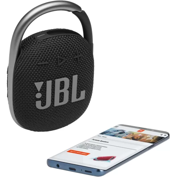 JBL Clip 4 - Portable Mini Bluetooth Speaker, big audio and punchy bass, integrated carabiner, IP67 waterproof and dustproof, 10 hours of playtime, speaker for home, outdoor and travel 