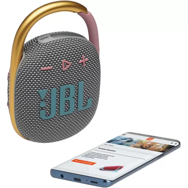 JBL Clip 4 - Portable Mini Bluetooth Speaker, big audio and punchy bass, integrated carabiner, IP67 waterproof and dustproof, 10 hours of playtime, speaker for home, outdoor and travel 