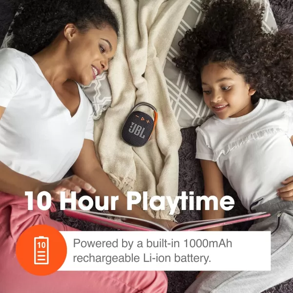 JBL Clip 4 - Portable Mini Bluetooth Speaker, big audio and punchy bass, integrated carabiner, IP67 waterproof and dustproof, 10 hours of playtime, speaker for home, outdoor and travel 