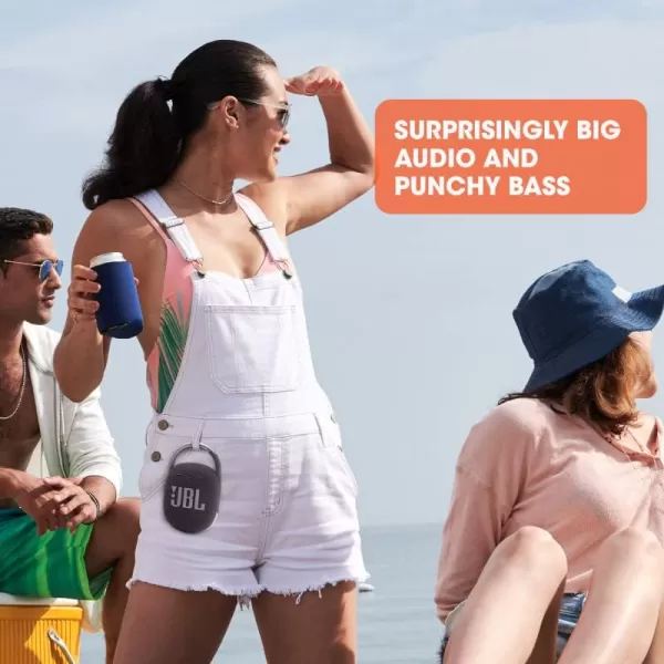 JBL Clip 4 - Portable Mini Bluetooth Speaker, big audio and punchy bass, integrated carabiner, IP67 waterproof and dustproof, 10 hours of playtime, speaker for home, outdoor and travel 