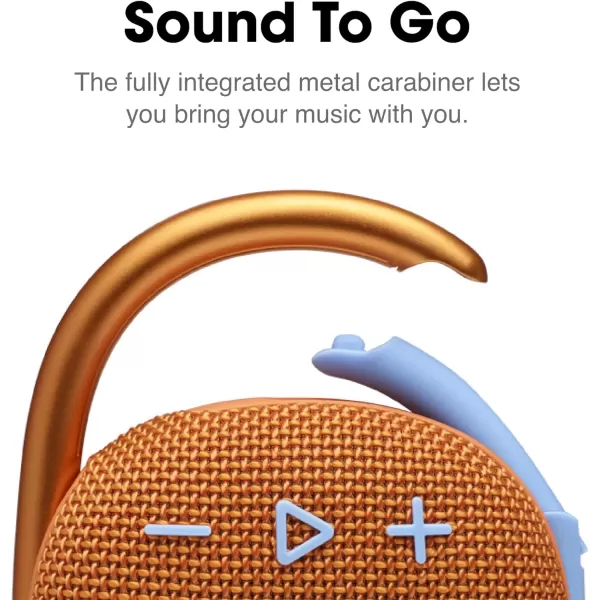 JBL Clip 4 - Portable Mini Bluetooth Speaker, big audio and punchy bass, integrated carabiner, IP67 waterproof and dustproof, 10 hours of playtime, speaker for home, outdoor and travel 