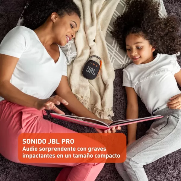 JBL Clip 4 - Portable Mini Bluetooth Speaker, big audio and punchy bass, integrated carabiner, IP67 waterproof and dustproof, 10 hours of playtime, speaker for home, outdoor and travel 