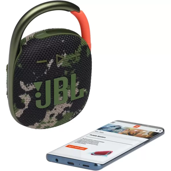JBL Clip 4 - Portable Mini Bluetooth Speaker, big audio and punchy bass, integrated carabiner, IP67 waterproof and dustproof, 10 hours of playtime, speaker for home, outdoor and travel 