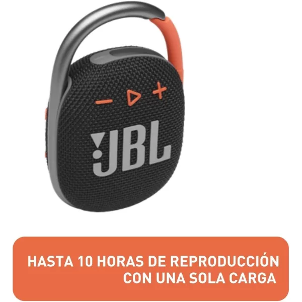 JBL Clip 4 - Portable Mini Bluetooth Speaker, big audio and punchy bass, integrated carabiner, IP67 waterproof and dustproof, 10 hours of playtime, speaker for home, outdoor and travel 