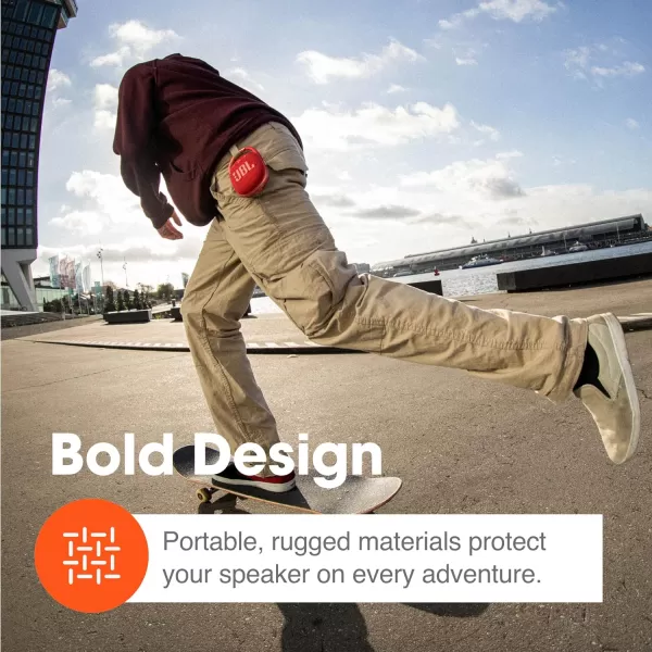 JBL Clip 4 - Portable Mini Bluetooth Speaker, big audio and punchy bass, integrated carabiner, IP67 waterproof and dustproof, 10 hours of playtime, speaker for home, outdoor and travel 