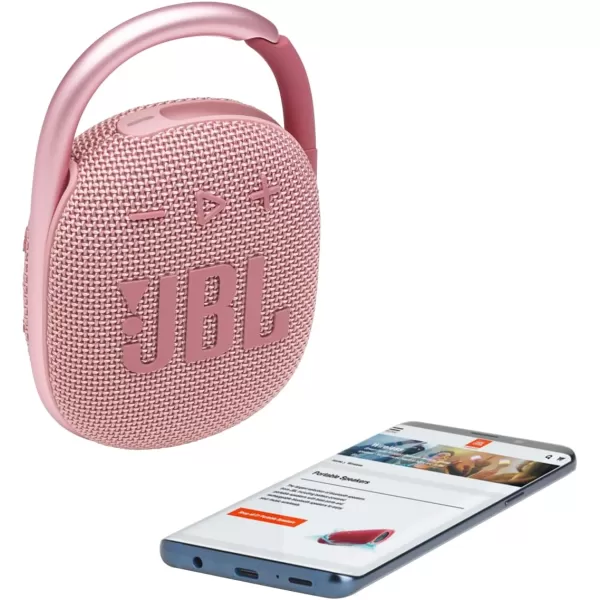 JBL Clip 4 - Portable Mini Bluetooth Speaker, big audio and punchy bass, integrated carabiner, IP67 waterproof and dustproof, 10 hours of playtime, speaker for home, outdoor and travel 