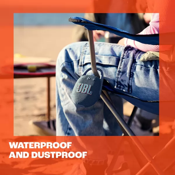 JBL Clip 5 - Ultra-Portable, Waterproof &amp; Dustproof Bluetooth Speaker, Big Pro Sound with punchy bass, Integrated carabiner, Up to 12 Hours of Play, Made in part with recycled materials 