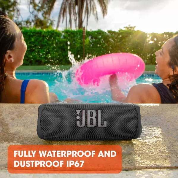 JBL Flip 6 - Portable Bluetooth Speaker, powerful sound and deep bass, IPX7 waterproof, 12 hours of playtime, JBL PartyBoost for multiple speaker pairing for home, outdoor and travel 