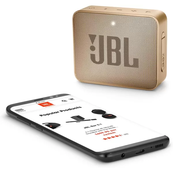 JBL GO2 - Waterproof Ultra Portable Bluetooth Speaker - Cyan