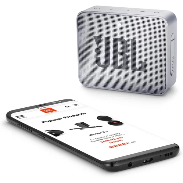 JBL GO2 - Waterproof Ultra Portable Bluetooth Speaker - Cyan